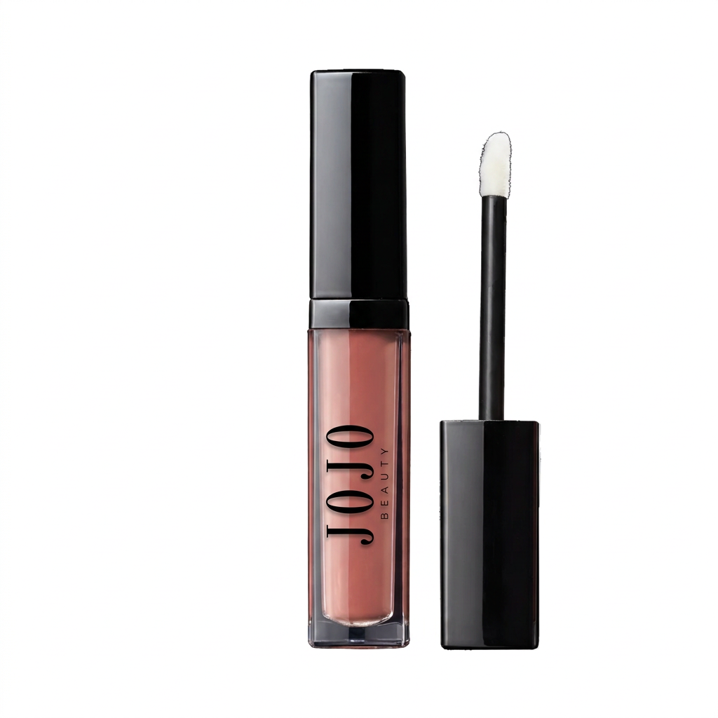 JoJo Beauty Liquid Matte Lipstick with black JOJO BEAUTY logo
