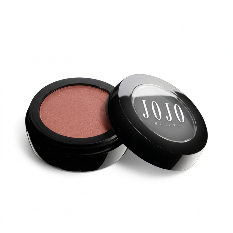 268 Buddha JoJo Beauty blush compact with JOJO BEAUTY logo