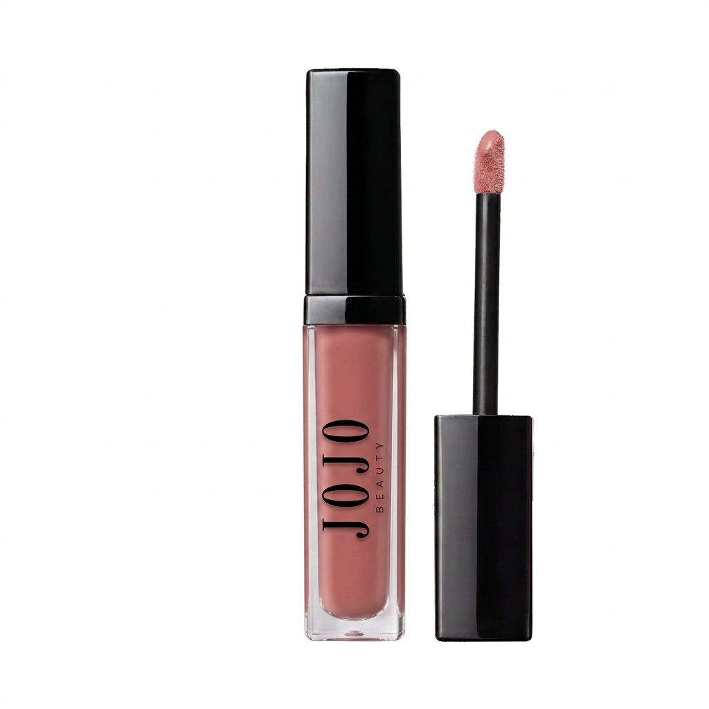 866 Beloved JoJo Beauty liquid matte lipstick with JOJO BEAUTY logo