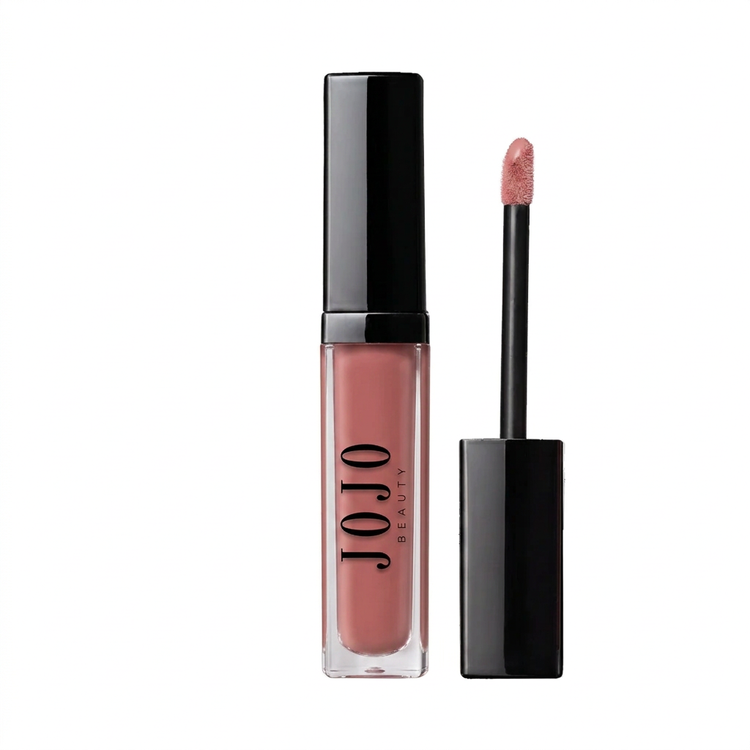 866 Beloved JoJo Beauty liquid matte lipstick with JOJO BEAUTY logo