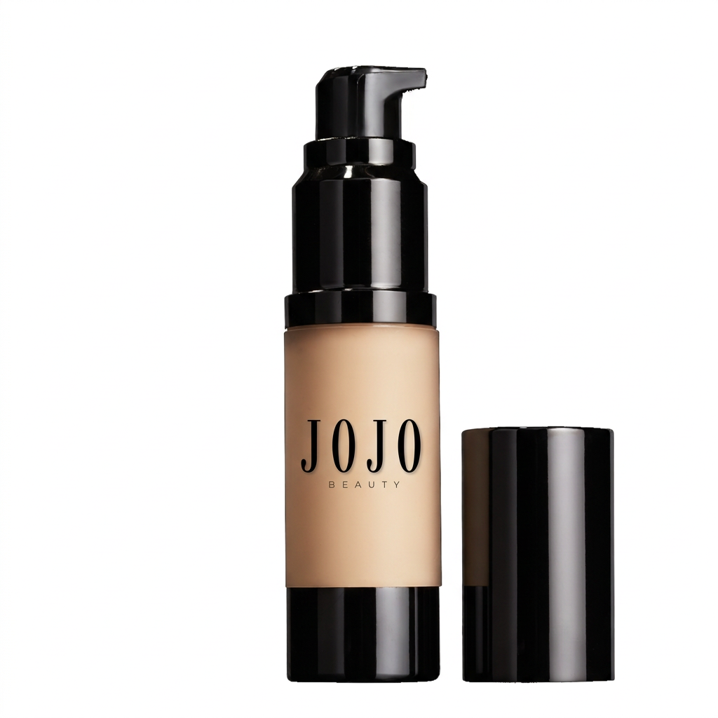 JoJo Beauty Luminous Liquid Foundation with black JOJO BEAUTY logo