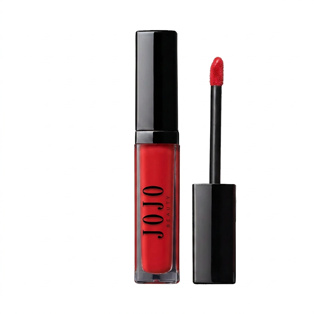 801 Betty Boo JoJo Beauty liquid matte lipstick with JOJO BEAUTY logo