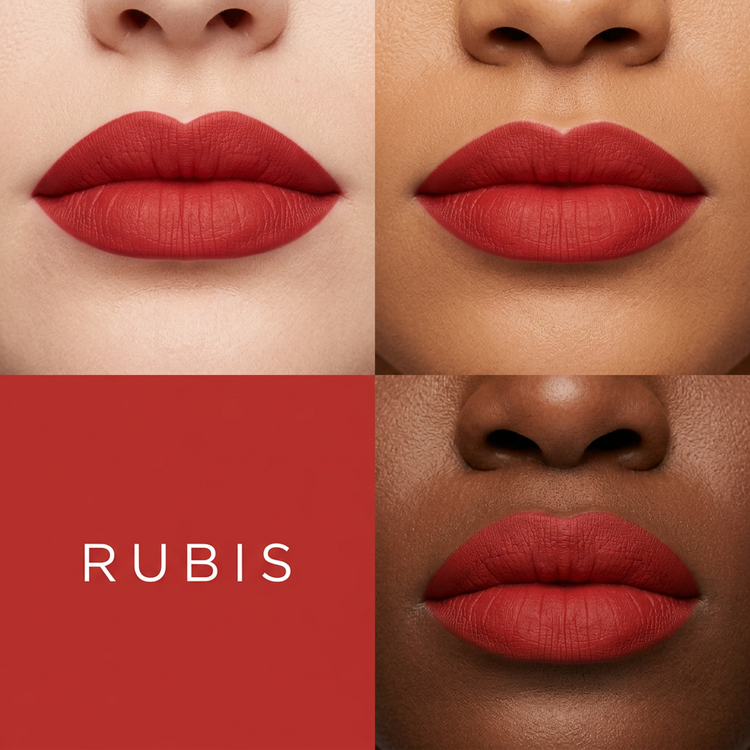 Rubis lip liner on three skin tones