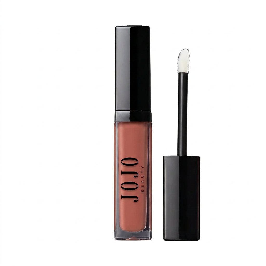 836 Lean In JoJo Beauty liquid matte lipstick with JOJO BEAUTY logo