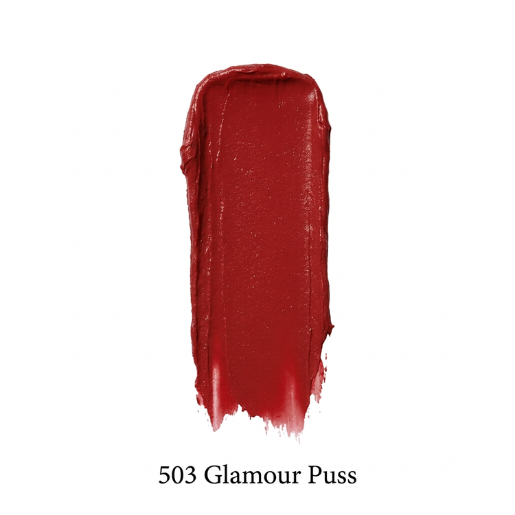 503 Glamour Puss JoJo Beauty lipstick smear swatch