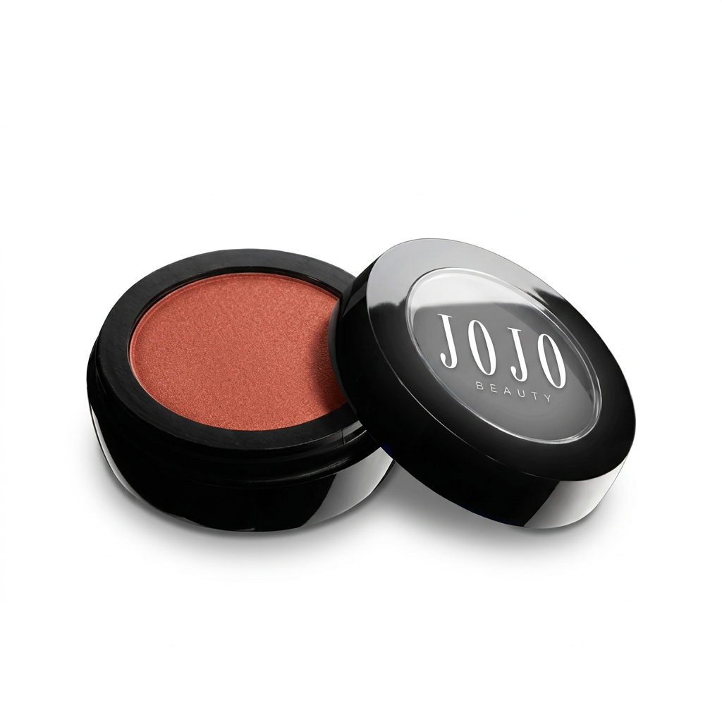 318 Excessive JoJo Beauty blush compact with JOJO BEAUTY logo