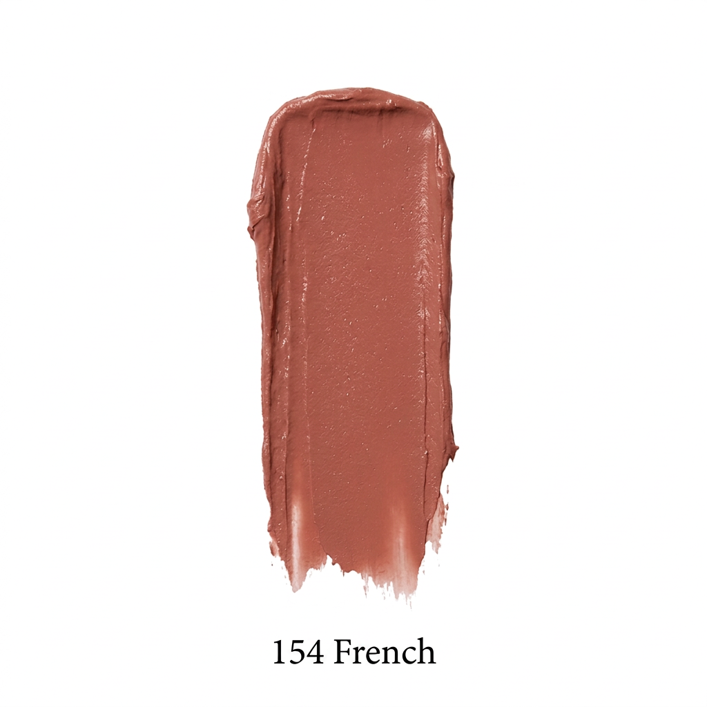 154 French JoJo Beauty lipstick smear swatch
