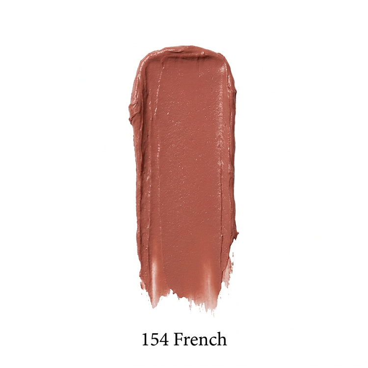 154 French JoJo Beauty lipstick smear swatch