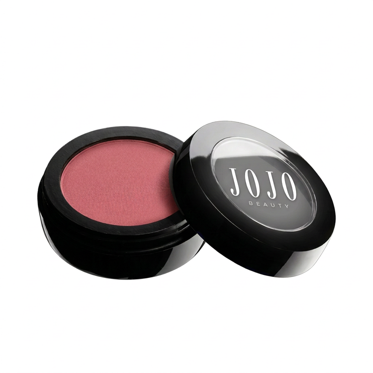 296 Sultry JoJo Beauty blush compact with JOJO BEAUTY logo